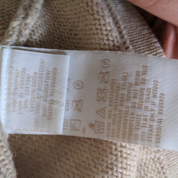 Tommy Hilfiger knit wool cardigan S/M cream - Picture 6 of 8